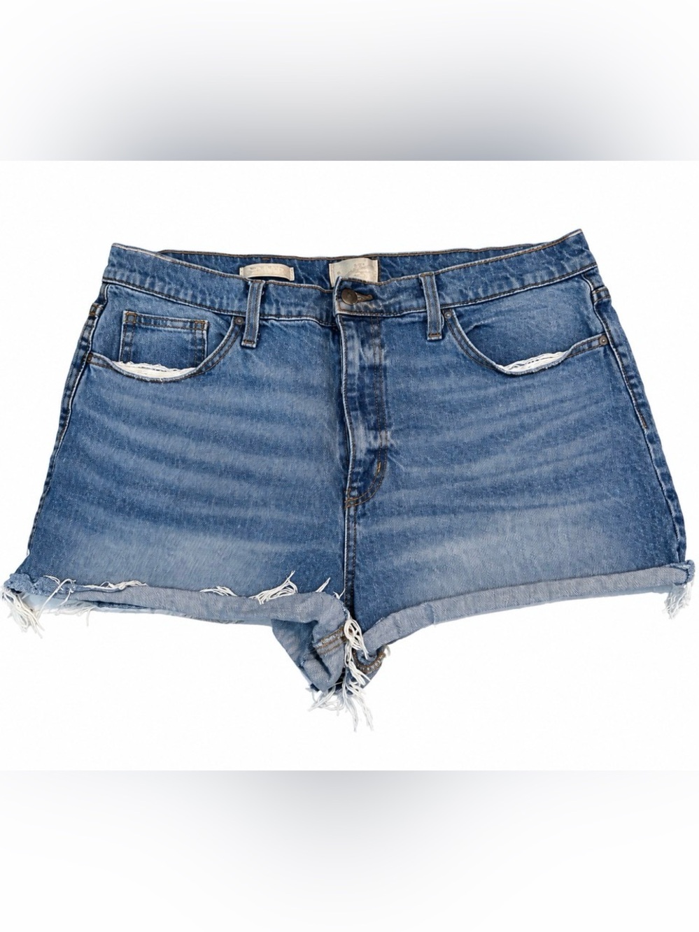 💥3/$15💥 Universal Threads Women's High Rise Blue Denim Frayed Shorts